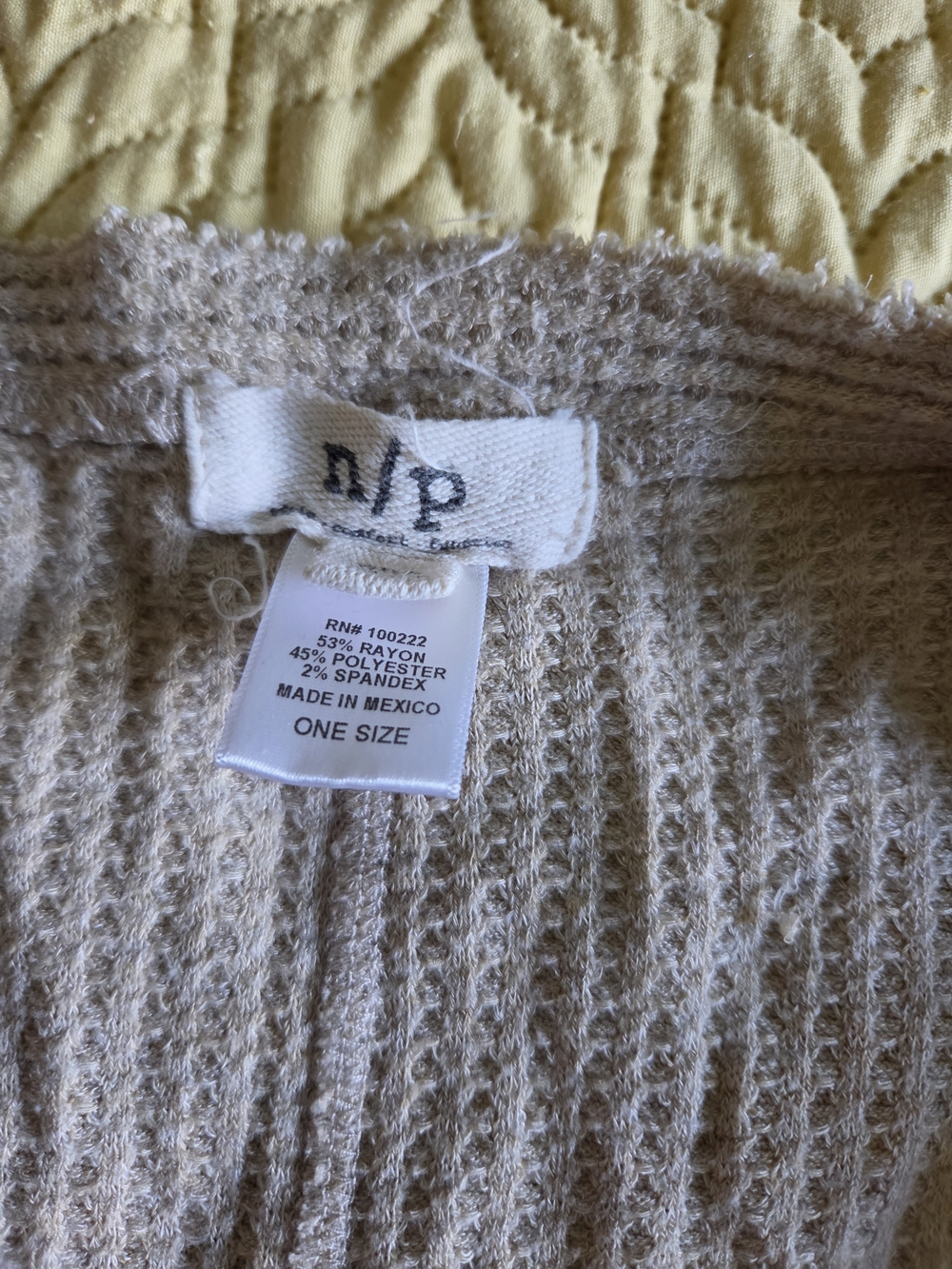 Beige Ribbed Long Sleeve Sweater Top